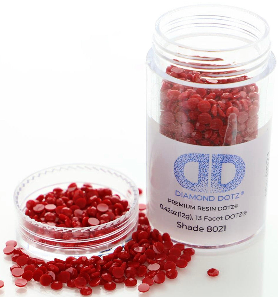 Gemas de estilo libre Diamond Dotz 2,8 mm 12 g carmesí 8021